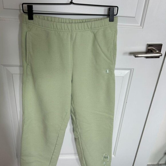 Champion Stylish Lime green Champion Reverse Weave Sweatpants - Picture 1 of 3
